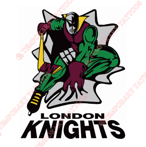 London Knights Customize Temporary Tattoos Stickers NO.7340